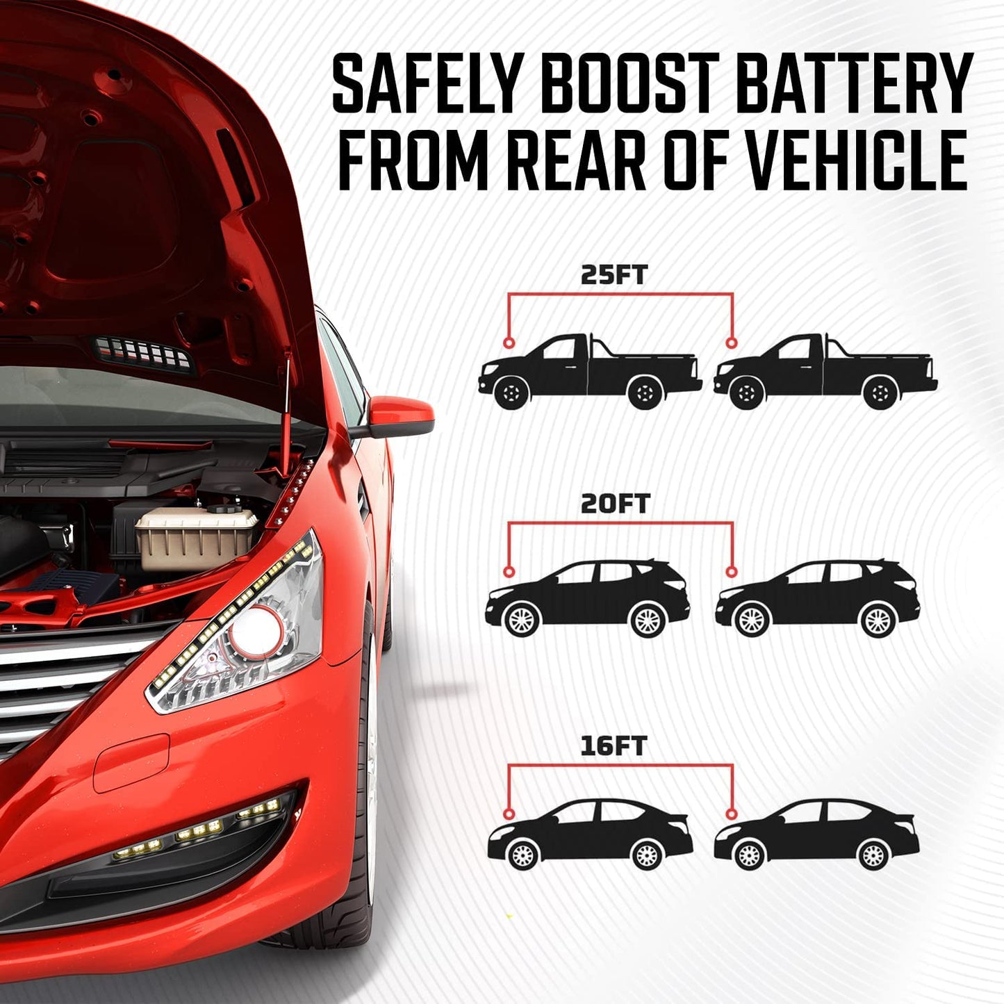Energizer-Überbrückungskabel Für Autobatterien, Robuste Kfz-Starthilfekabel Für Starthilfe Bei Leeren Oder Schwachen Batterien, Inklusive Tragetasche (20 Fuß (4 Gauge))