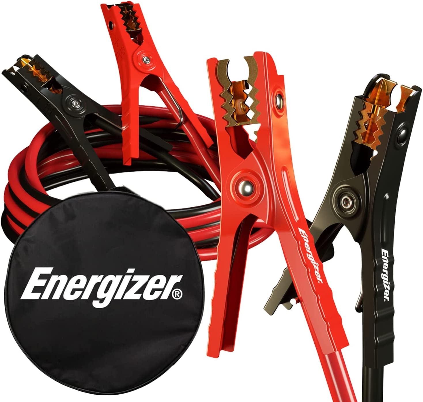 Energizer-Überbrückungskabel Für Autobatterien, Robuste Kfz-Starthilfekabel Für Starthilfe Bei Leeren Oder Schwachen Batterien, Inklusive Tragetasche (20 Fuß (4 Gauge))